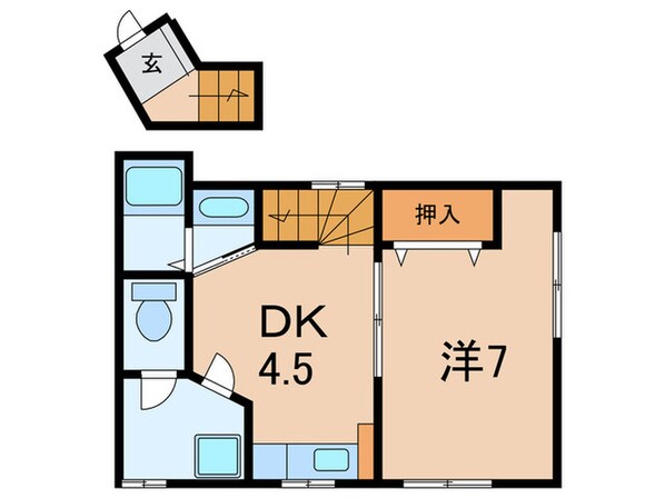 うえむらハイツの物件間取画像